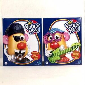 Mr Potato Head Pirate Spud & Spud Star by Hasbro Lot of 2!